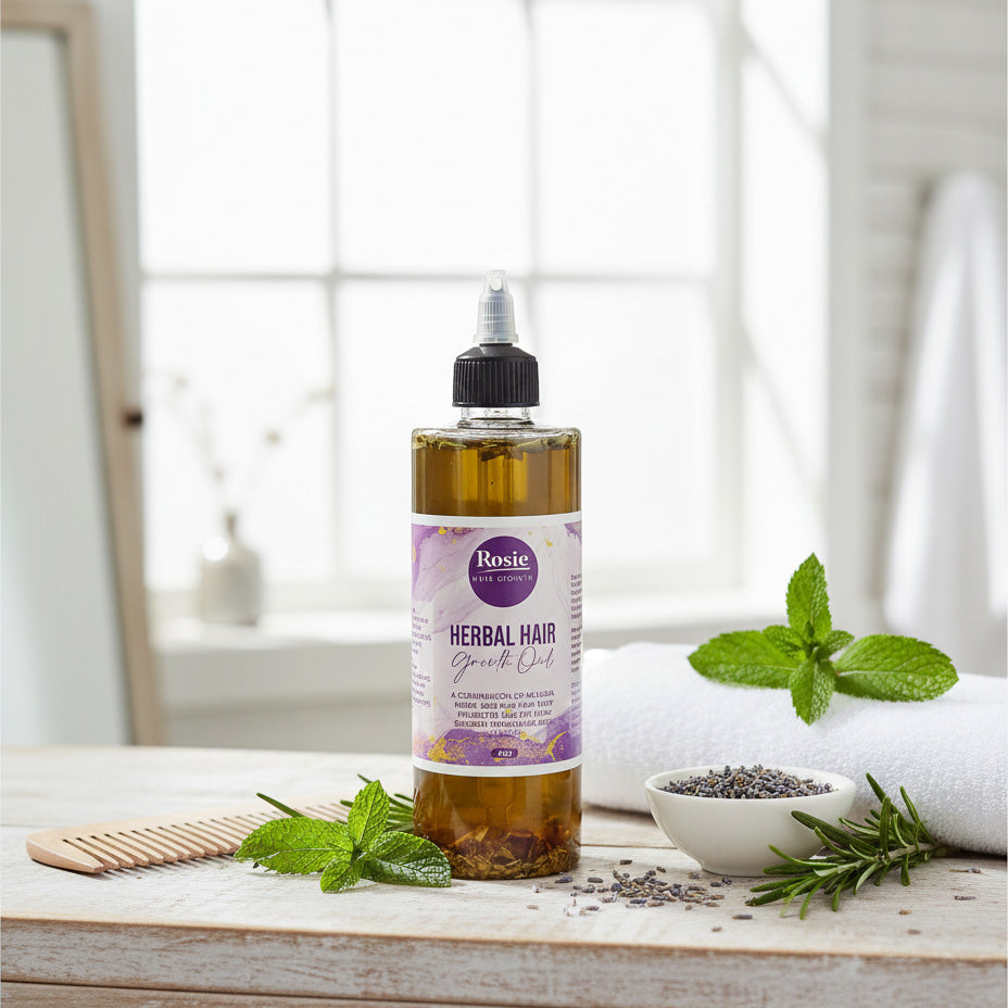 herbal infused hair growth oil